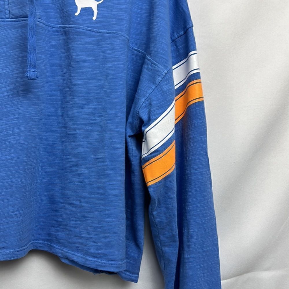 PINK Victoria’s Secret Blue Cropped Spirit Jersey size small. EUC - Picture 7 of 14